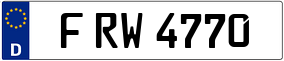 Trailer License Plate